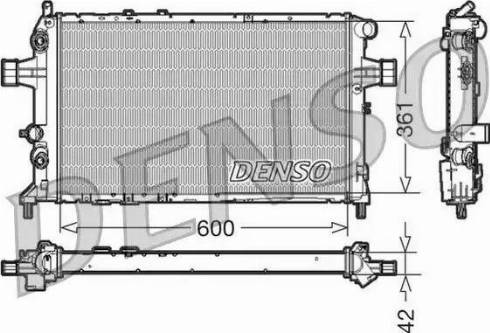 NPS DRM20016 - Радіатор, охолодження двигуна autocars.com.ua