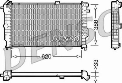 NPS DRM20021 - Радіатор, охолодження двигуна autocars.com.ua
