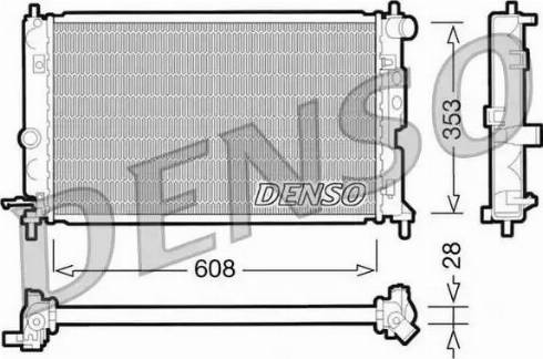 NPS DRM20027 - Радіатор, охолодження двигуна autocars.com.ua