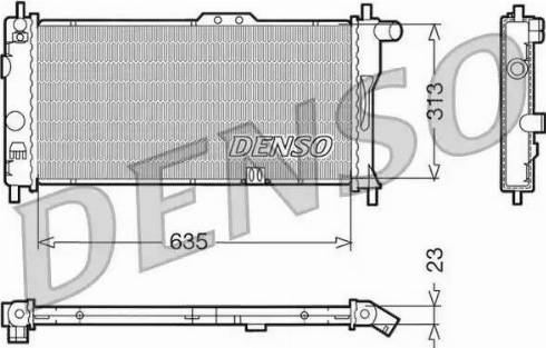 NPS DRM20032 - Радіатор, охолодження двигуна autocars.com.ua