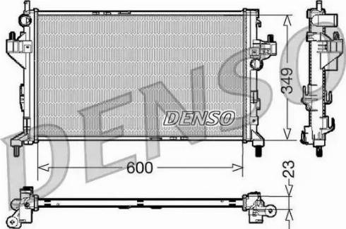 NPS DRM20045 - Радиатор, охлаждение двигателя avtokuzovplus.com.ua