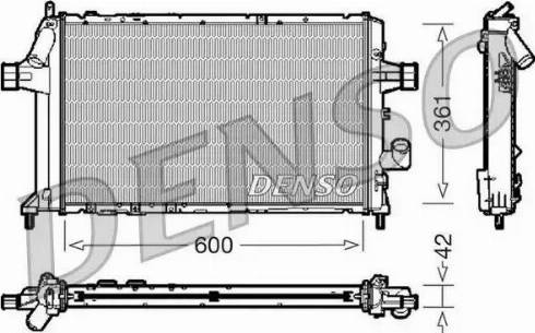 NPS DRM20085 - Радіатор, охолодження двигуна autocars.com.ua