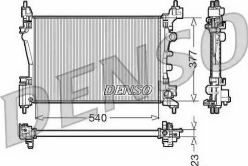 NPS DRM20095 - Радіатор, охолодження двигуна autocars.com.ua