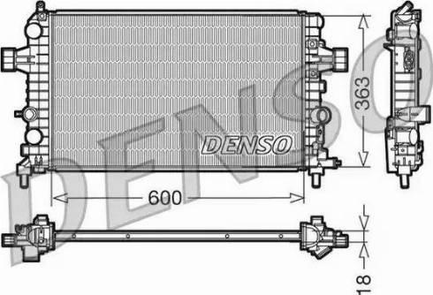 NPS DRM20103 - Радіатор, охолодження двигуна autocars.com.ua