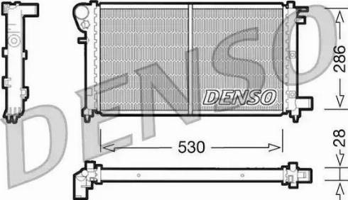 NPS DRM21002 - Радіатор, охолодження двигуна autocars.com.ua