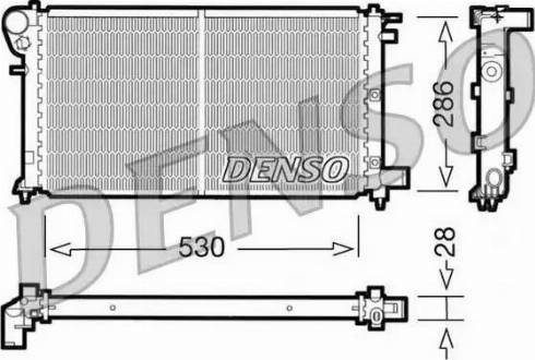 NPS DRM21004 - Радіатор, охолодження двигуна autocars.com.ua