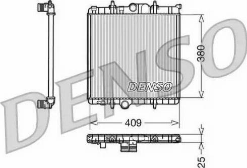 NPS DRM21025 - Радіатор, охолодження двигуна autocars.com.ua