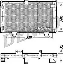 NPS DRM21061 - Радіатор, охолодження двигуна autocars.com.ua