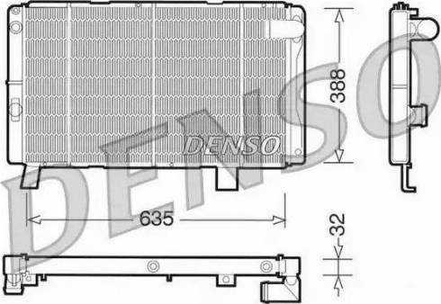 NPS DRM21075 - Радіатор, охолодження двигуна autocars.com.ua