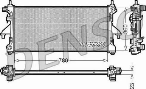 NPS DRM21100 - Радіатор, охолодження двигуна autocars.com.ua