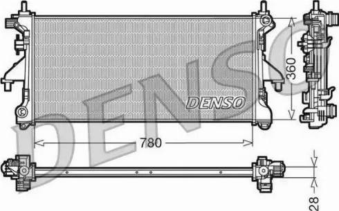 NPS DRM21101 - Радіатор, охолодження двигуна autocars.com.ua