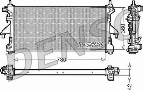 NPS DRM21102 - Радіатор, охолодження двигуна autocars.com.ua