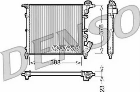 NPS DRM23002 - Радіатор, охолодження двигуна autocars.com.ua