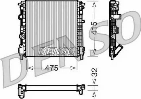 NPS DRM23015 - Радіатор, охолодження двигуна autocars.com.ua