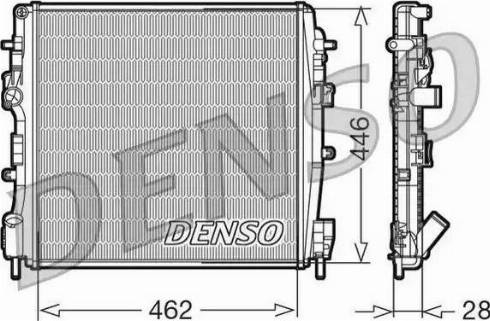 NPS DRM23018 - Радіатор, охолодження двигуна autocars.com.ua