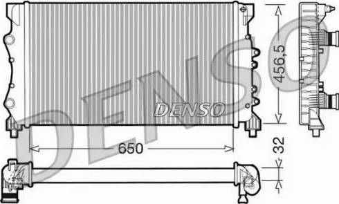 NPS DRM23024 - Радіатор, охолодження двигуна autocars.com.ua