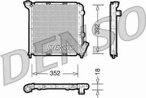 NPS DRM23026 - Радіатор, охолодження двигуна autocars.com.ua