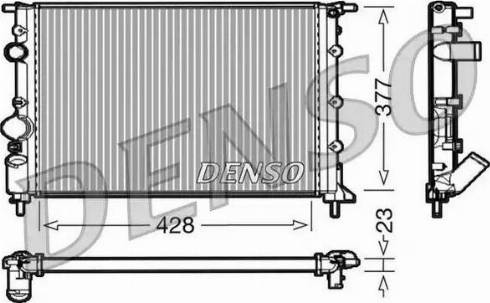 NPS DRM23032 - Радіатор, охолодження двигуна autocars.com.ua