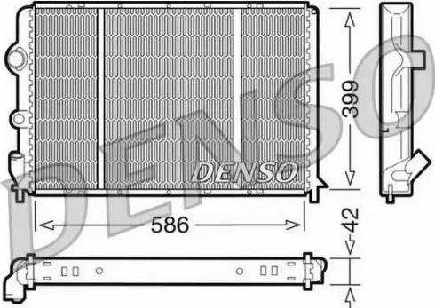 NPS DRM23051 - Радіатор, охолодження двигуна autocars.com.ua