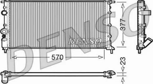 NPS DRM23054 - Радіатор, охолодження двигуна autocars.com.ua