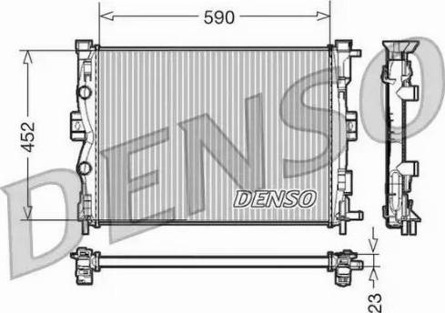 NPS DRM23055 - Радіатор, охолодження двигуна autocars.com.ua