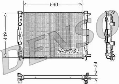 NPS DRM23056 - Радіатор, охолодження двигуна autocars.com.ua