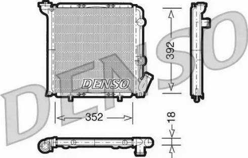 NPS DRM23071 - Радіатор, охолодження двигуна autocars.com.ua