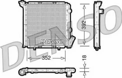 NPS DRM23071 - Радіатор, охолодження двигуна autocars.com.ua