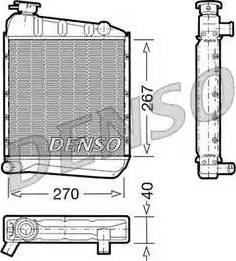 NPS DRM24030 - Радіатор, охолодження двигуна autocars.com.ua