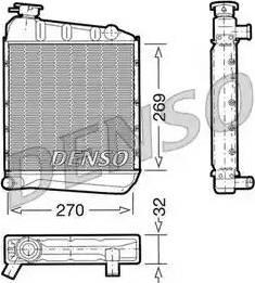 NPS DRM24031 - Радіатор, охолодження двигуна autocars.com.ua