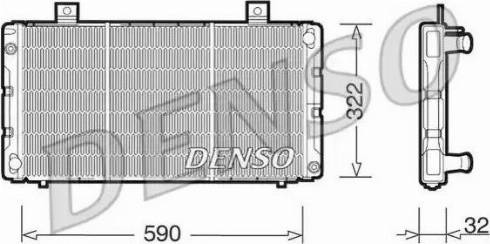 NPS DRM25003 - Радіатор, охолодження двигуна autocars.com.ua