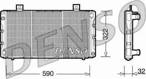 NPS DRM25003 - Радіатор, охолодження двигуна autocars.com.ua