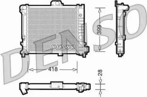 NPS DRM25004 - Радиатор, охлаждение двигателя avtokuzovplus.com.ua