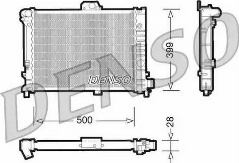 NPS DRM25005 - Радиатор, охлаждение двигателя avtokuzovplus.com.ua