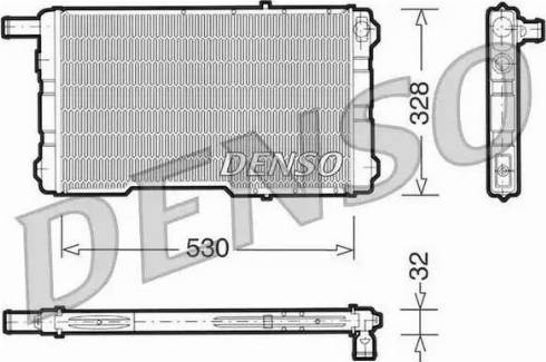 NPS DRM25009 - Радіатор, охолодження двигуна autocars.com.ua