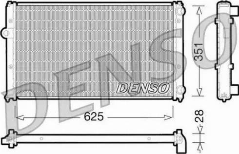 NPS DRM26001 - Радиатор, охлаждение двигателя avtokuzovplus.com.ua