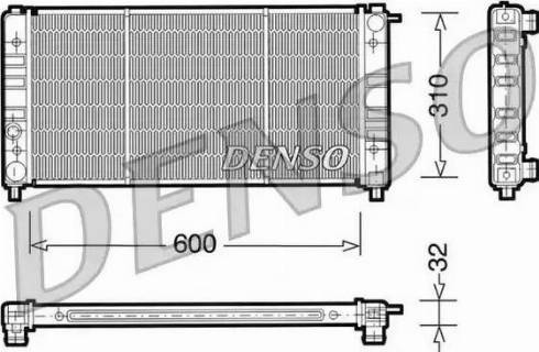 NPS DRM26002 - Радіатор, охолодження двигуна autocars.com.ua