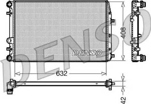 NPS DRM26011 - Радиатор, охлаждение двигателя avtokuzovplus.com.ua