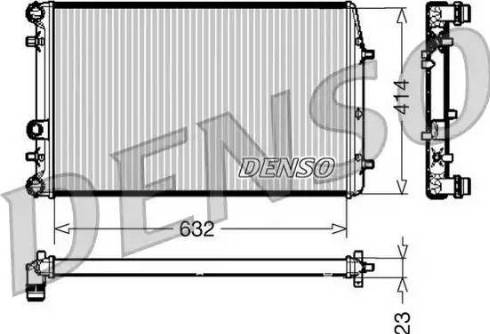 NPS DRM27005 - Радиатор, охлаждение двигателя avtokuzovplus.com.ua