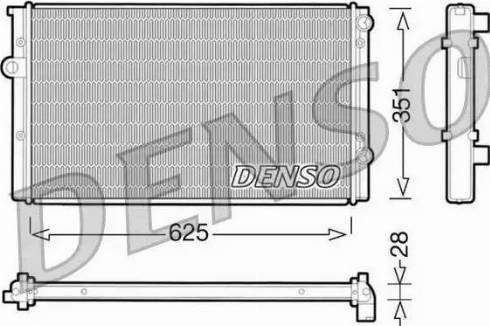 NPS DRM32008 - Радиатор, охлаждение двигателя avtokuzovplus.com.ua