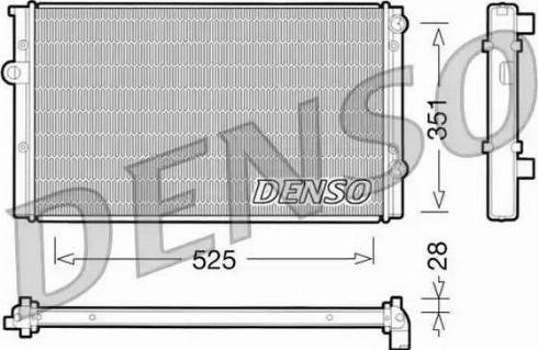 NPS DRM32028 - Радіатор, охолодження двигуна autocars.com.ua