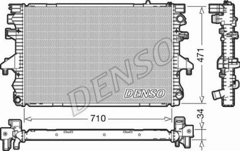 NPS DRM32040 - Радіатор, охолодження двигуна autocars.com.ua