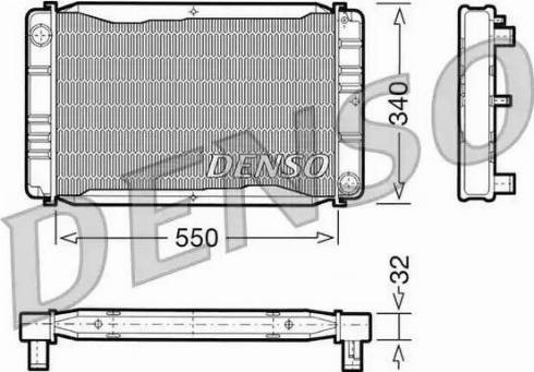 NPS DRM33011 - Радіатор, охолодження двигуна autocars.com.ua