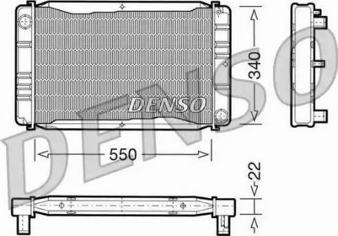 NPS DRM33012 - Радіатор, охолодження двигуна autocars.com.ua