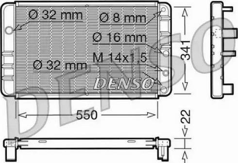 NPS DRM33013 - Радіатор, охолодження двигуна autocars.com.ua