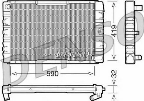 NPS DRM33033 - Радиатор, охлаждение двигателя avtokuzovplus.com.ua