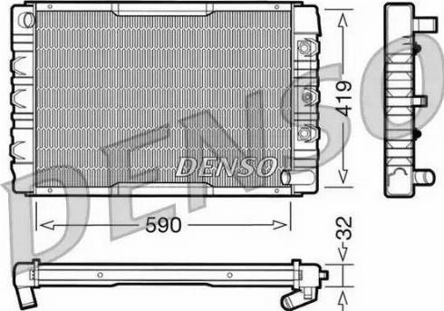 NPS DRM33034 - Радіатор, охолодження двигуна autocars.com.ua