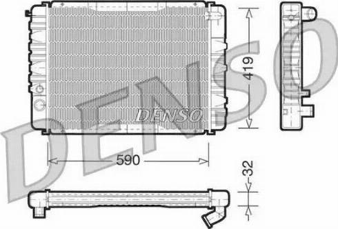 NPS DRM33035 - Радіатор, охолодження двигуна autocars.com.ua