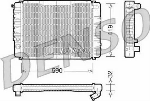 NPS DRM33035 - Радіатор, охолодження двигуна autocars.com.ua