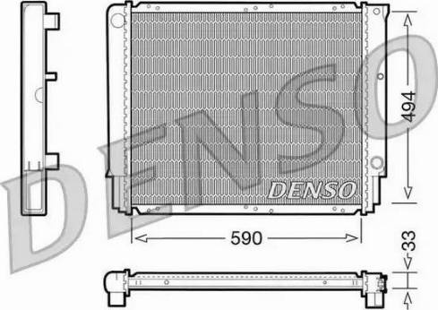 NPS DRM33050 - Радиатор, охлаждение двигателя avtokuzovplus.com.ua